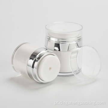 Embalagem Cosmetique Pote sem ar plastique 1 oz Destinatários de creme acríticos